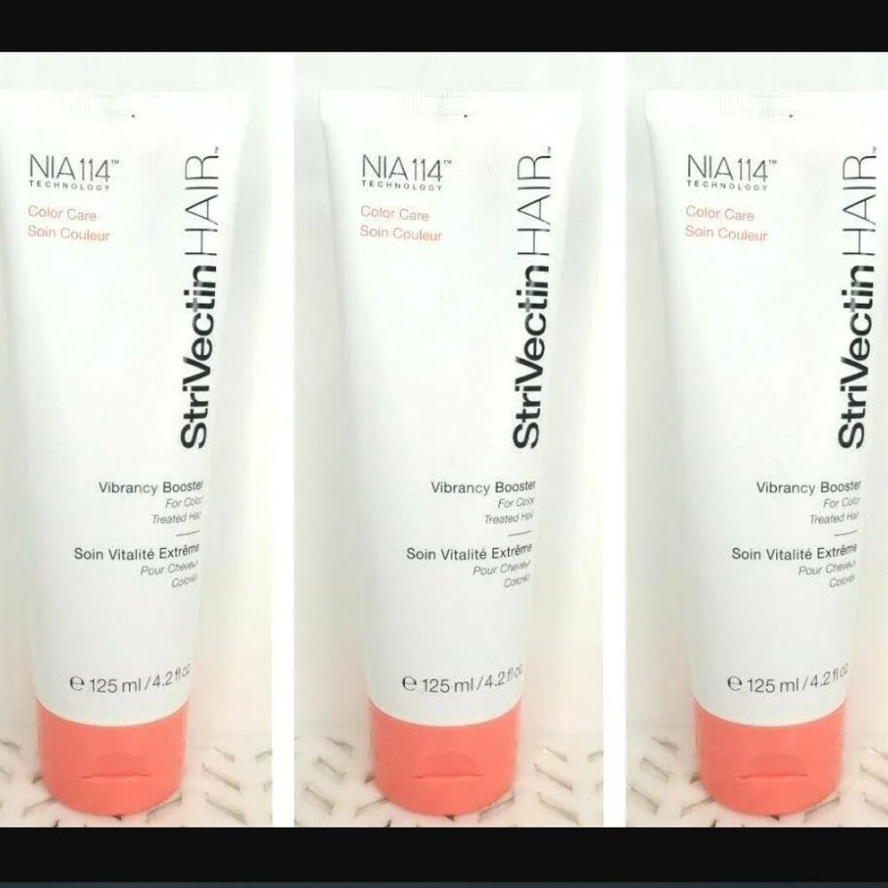 NEW 3x StriVectin HAIR Color Care Vibrancy Booster for Color Treated Hair 4.2oz